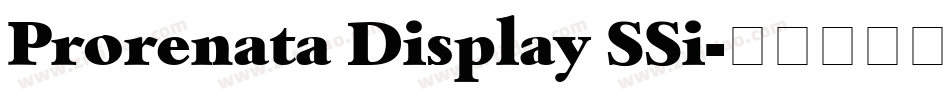 Prorenata Display SSi字体转换